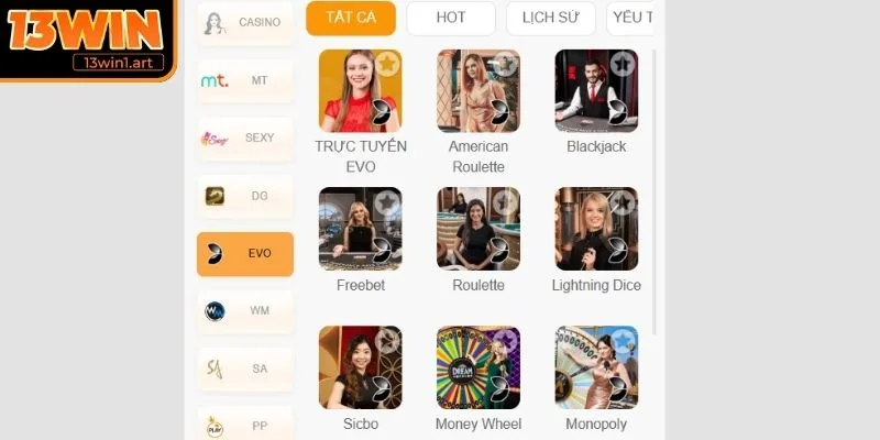 Nhà phát hành EVO Trực Tuyến