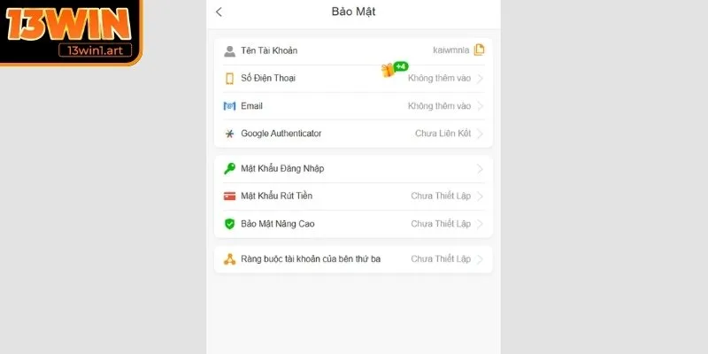 Khi chỉnh sửa thông tin